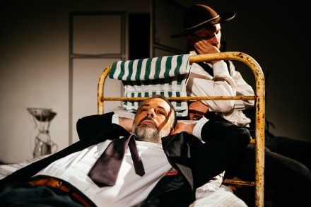 Grafika spektaklu "Pamięć głębinowa"